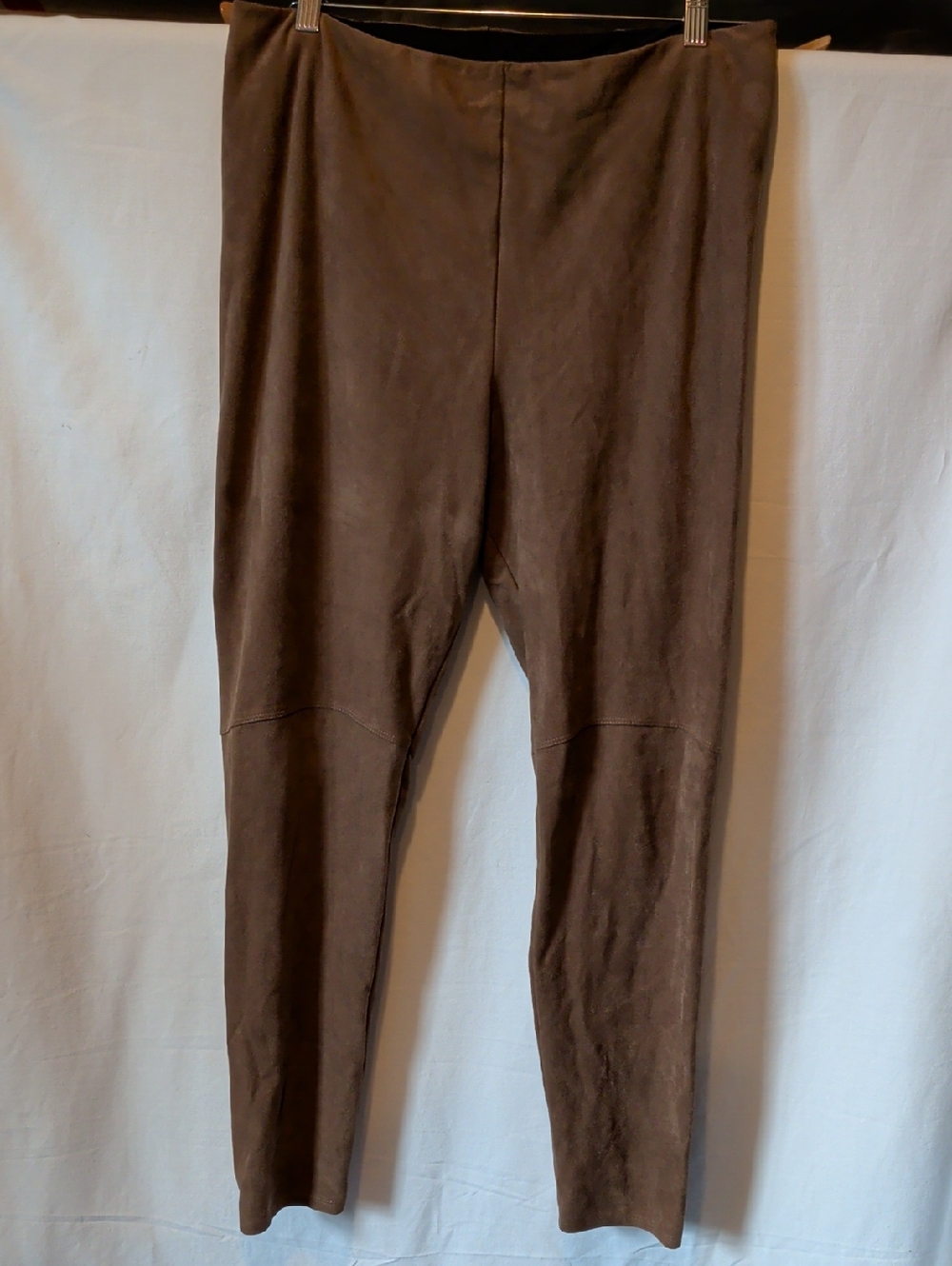Lysse Brown Faux-Suede Leggings